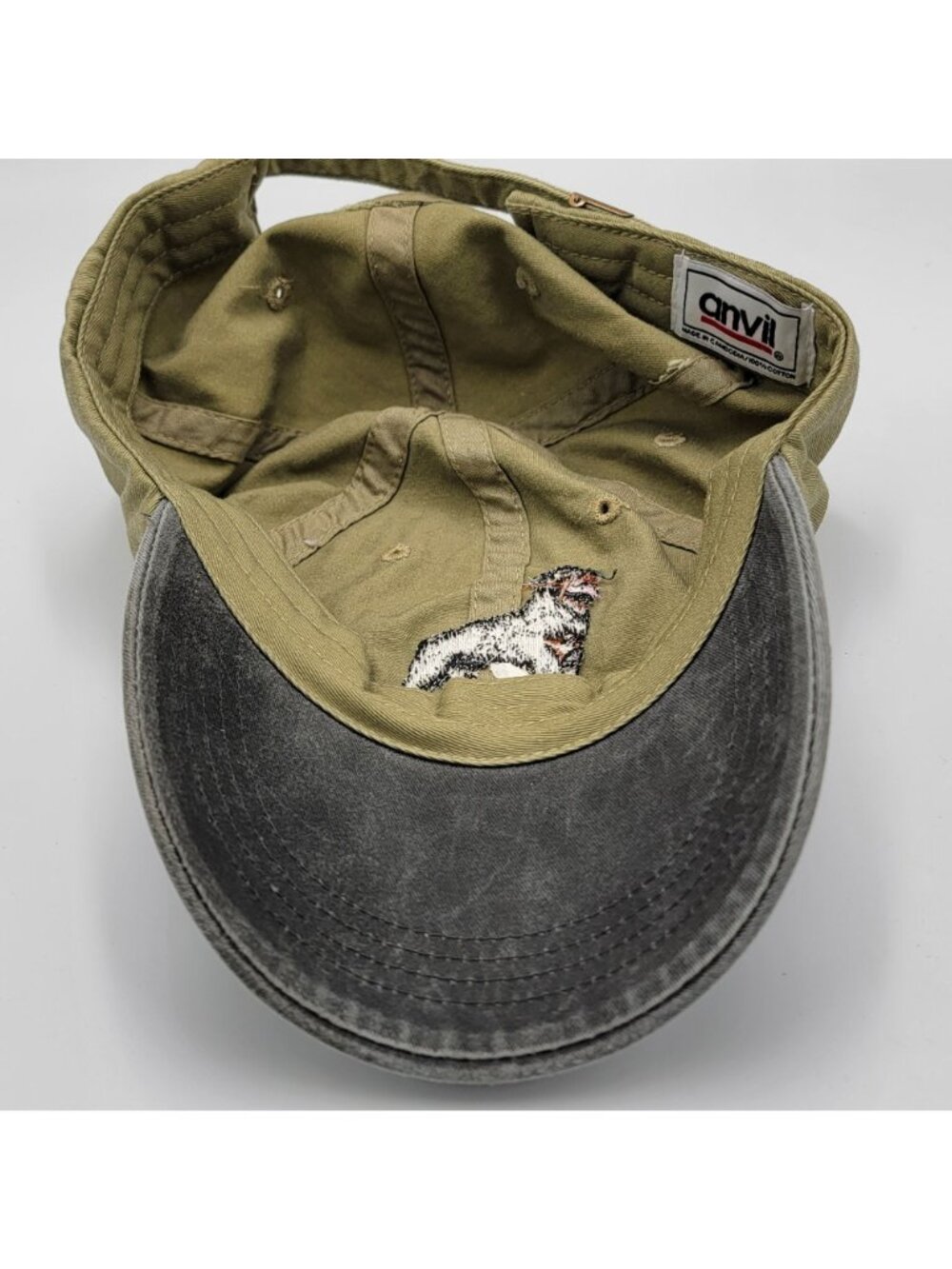 Rottweiler Dog Embroidered Baseball Cap, Dad Cap & Distressed Gray Adjustable St - Picture 9 of 14